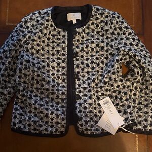 Etcetera Black & White Tweed Jacket